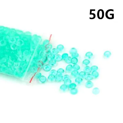 50G Green Цветной Лизун бусины аксессуары глиняная добавка для рыбной чаши слизи украшение ваза Искусство ремесло наполнитель DIY игрушки набор рыбный бак Декор - Цвет: 50G Green