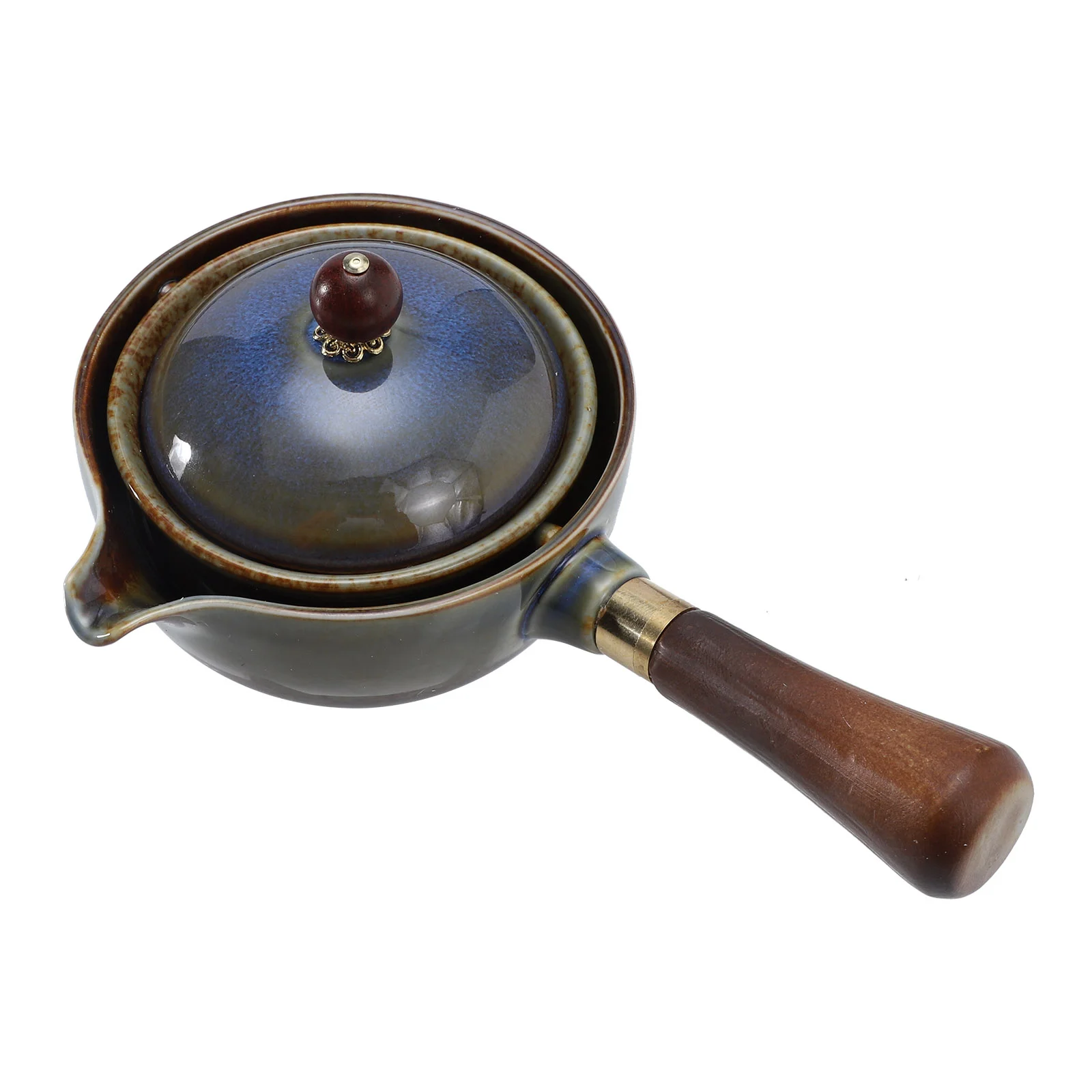 

Практичный чайник для чая, термостойкий чайник с боковой ручкой, керамический чайник