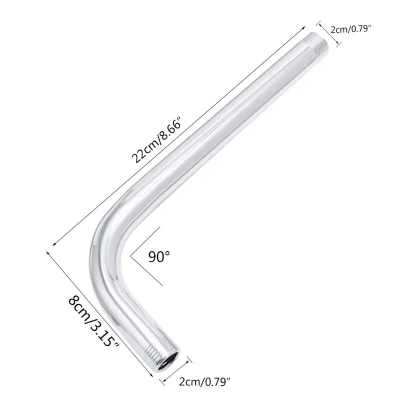Резьба G1/2 Нержавеющая Сталь Настенный трубчатый кронштейн для насадки душа |