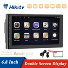 Автомагнитола Hikity, 2Din, GPS, сенсорный экран 6,8 дюйма, MP5-плеер с Bluetooth, Wi-Fi, GPS, стереоприемник, поддержка камеры заднего видаDVR
