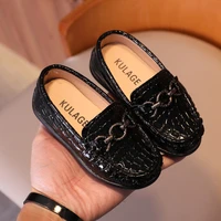 children loafers slip on metal buckle chic moccasins flats baby boys leather shoes kids casual flats for wedding party 21 30 new
