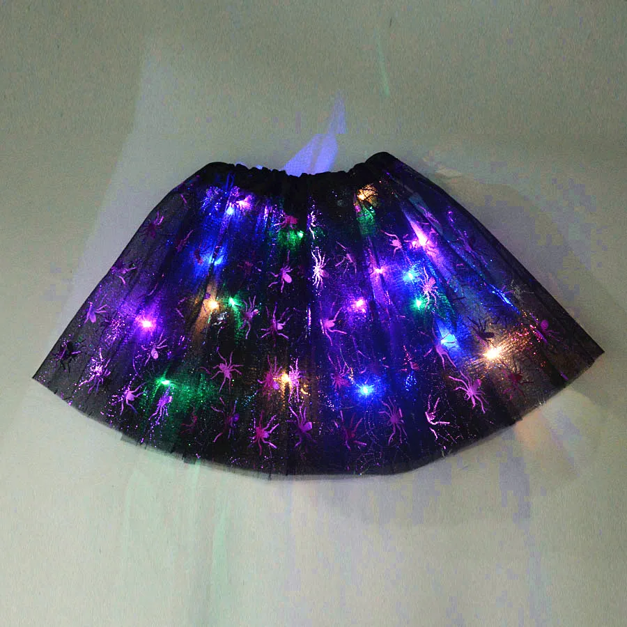 Ужасный страшный светодиодный светящийся светильник для девочек костюм паутины