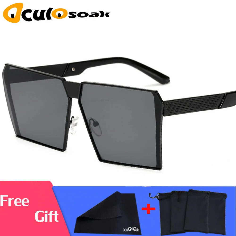 Большие мужские квадратные оправы для очков Женские без винтажные