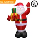 OurWarm 5 футов рождественские надувные подсветки Санта-Клаус выдувные украшения двора для внутреннего и наружного сада газон