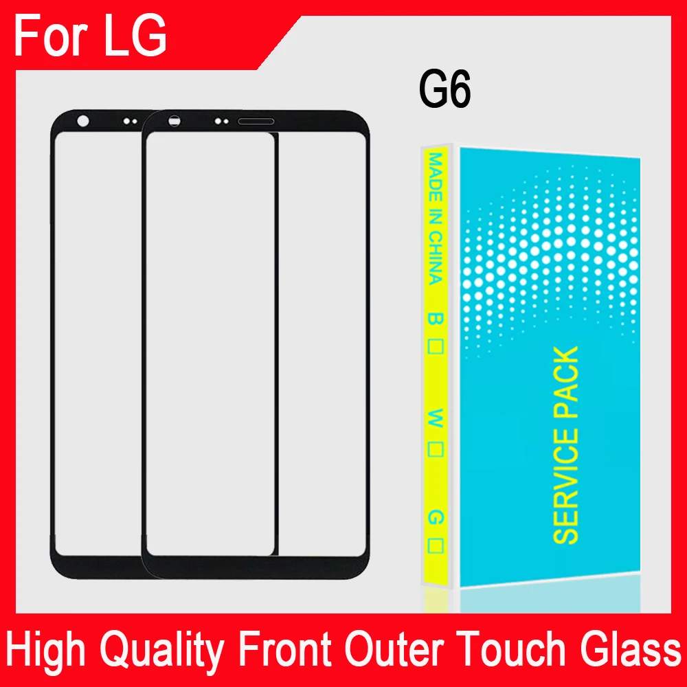

Сенсорная панель для LG G6 H870DS H870 H871, ЖК-экран 5,7 дюйма, передняя стеклянная внешняя панель, запасные части для ремонта