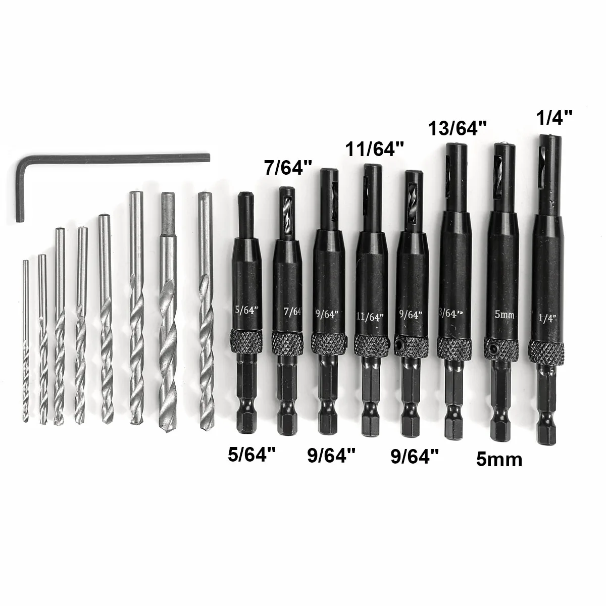 

Multi-function Self Centering Lock Hinge Drill Bit Set Hardware Drawer Pilot Hole Guides For Stainless Steel Drilling Bit Set