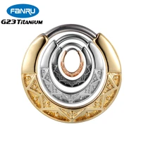 g23titanium piercing earrings hinge opens small nasal septum nasal ring helix cartilage spiral ear clips body perforated jewelry