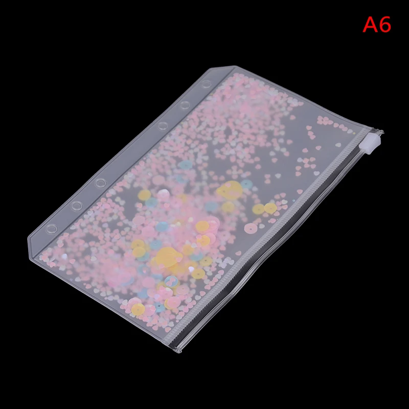 

Transparent PVC A5 A6 File Folder Pink Most Cute Loose-leaf Binder Bag Pouch Diary Planner Storage Bags Kawaii Supplies