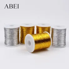 0,5 мм 30 ярдов/рулон Вышивка крестом Швейные инструменты DIY Золотая Серебряная Линия Веревка бобин ручной работы ремесла аксессуары