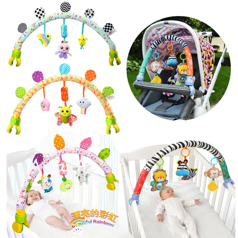 

Baby Musical Mobile Toys for Bed/Crib/Stroller Plush Baby Rattles Toys for Baby Toys 0-12 Months Infant/Newborn Educational Toys