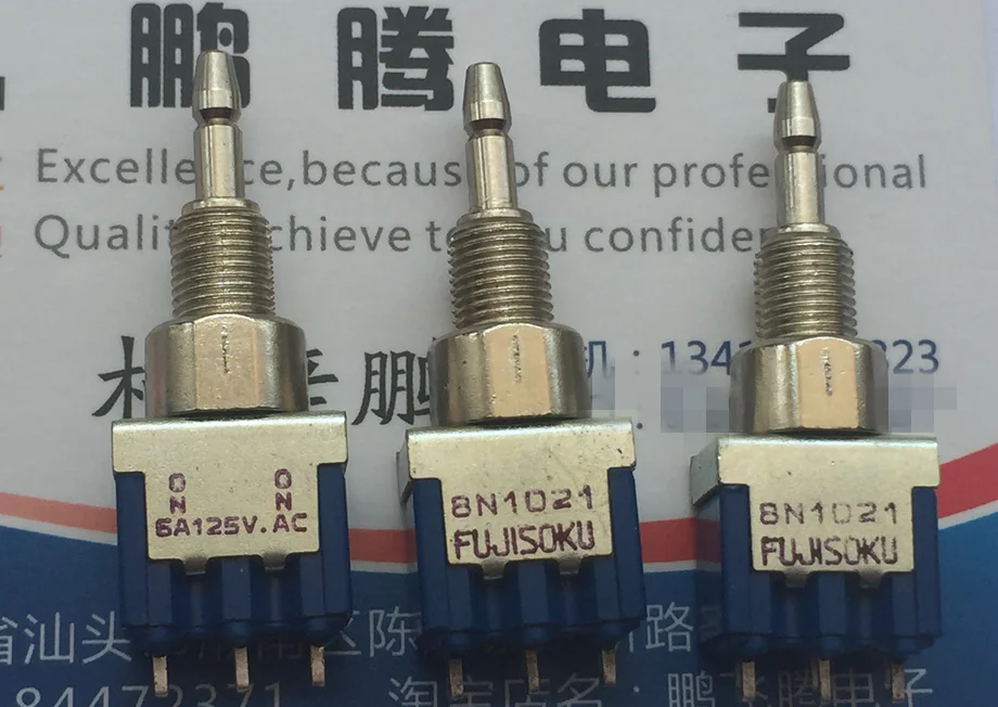 1 шт. оригинальный японский FUJISOKU 8N1021 миниатюрный кнопочный переключатель 3-ножная Кнопка сброса 6A125V
