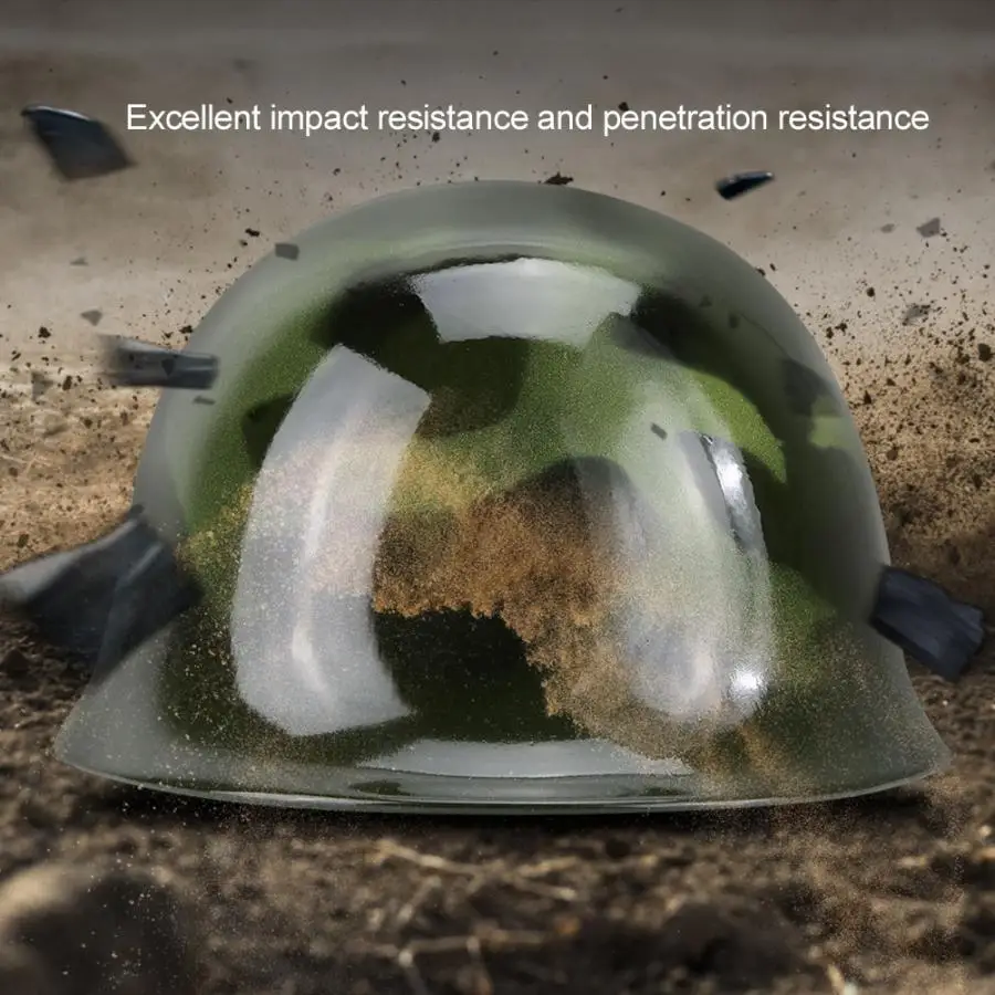 Steel Helmet Fireman Safety Prevention Flame-retardant Pierce Resistance Military Green
