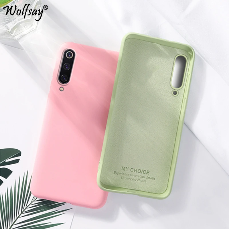 Чехол из ТПУ Для Xiaomi Mi 9 чехол для A3 CC9 8 9se однотонный углеродного волокна с