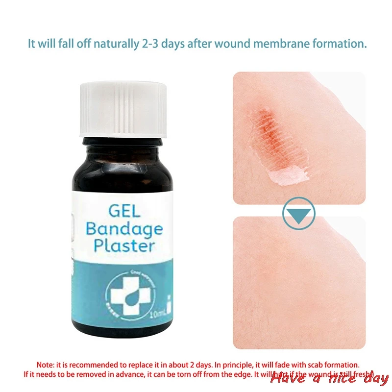 10 мл/бутылка для жидкости бактерицидный лейкопластырь прозрачный