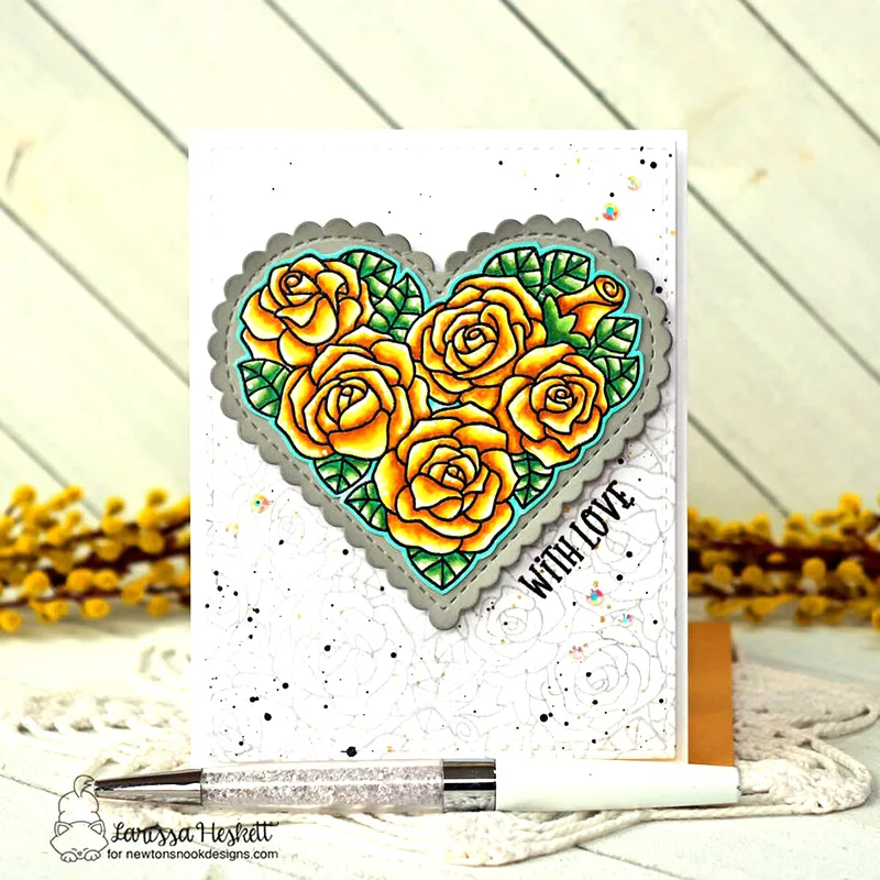 

JMCRAFT Love Heart-Shaped Wavy Line Decoration Metal Cutting Die For Scrapbooking Practice Hands-on DIY Album Card Handmade Tool