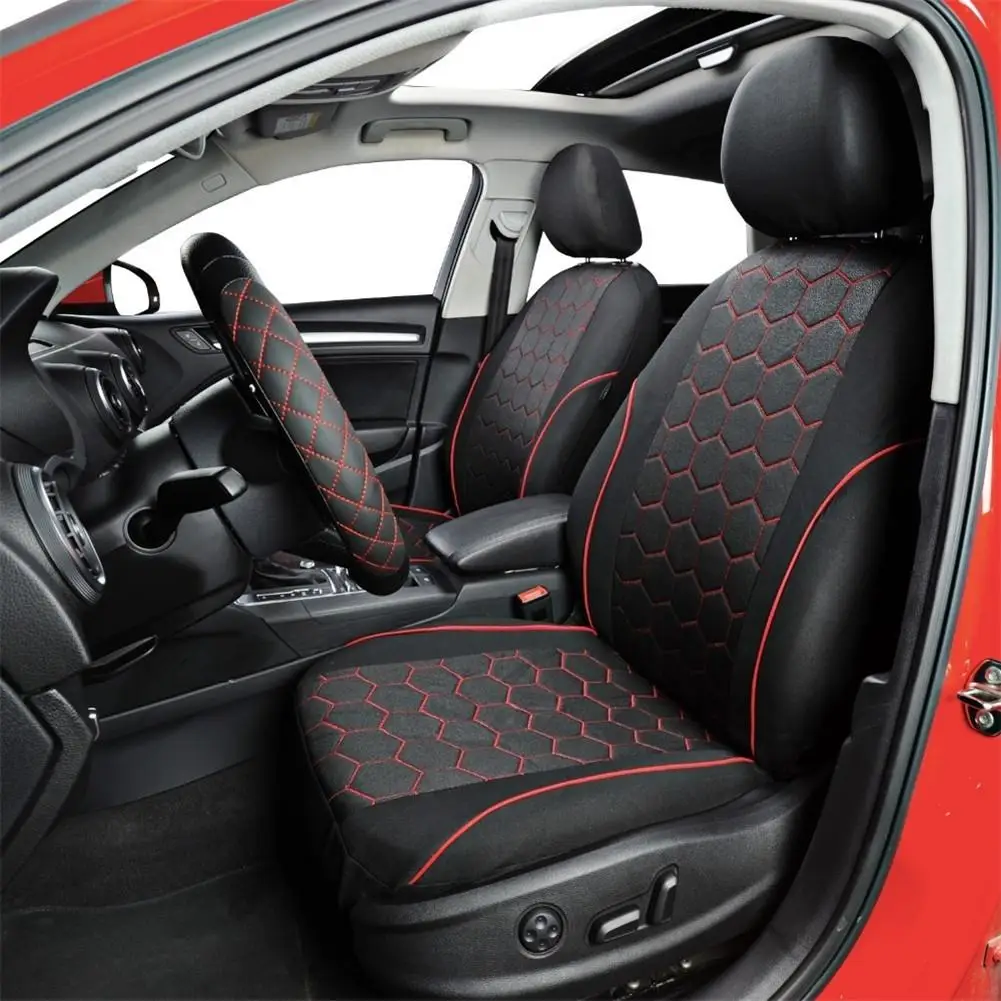 

9Pcs Car Seat Cover Four Seasons Headrest Pillow Cushion Auto Interior Accessories Details Protector For Universal 5 Seats Car