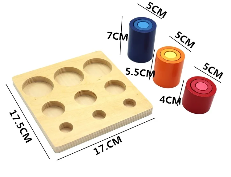 

Rainbow Wooden Baby Toys Montessori Wooden Toy Building Blocks Creative woode Match puzzle game For Children Boys Girls