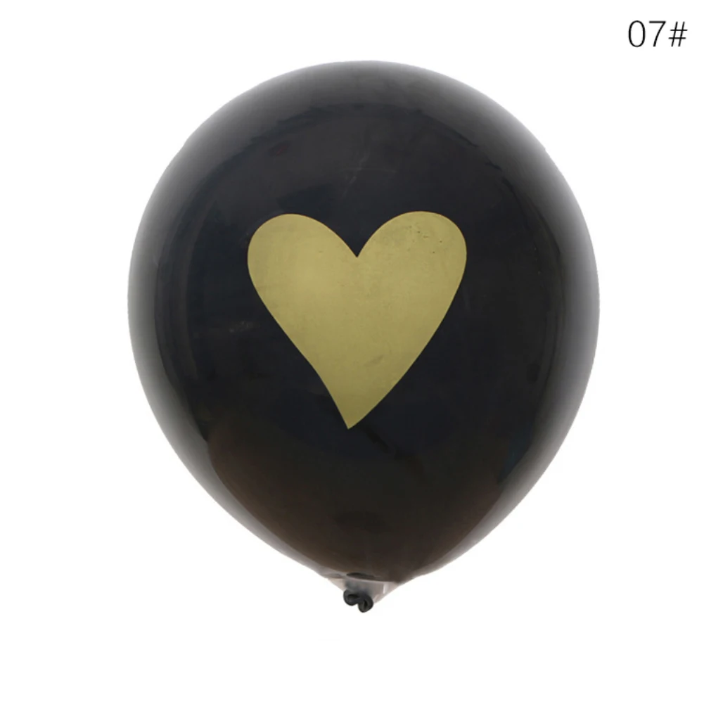 black heart 10 шт. 10 дюймов латексные воздушные шары Красочные вечерние воздушные шары из латекса детская надувная игрушка День рождения/свадьба поставка украшений для вечеринки - Цвет: black heart
