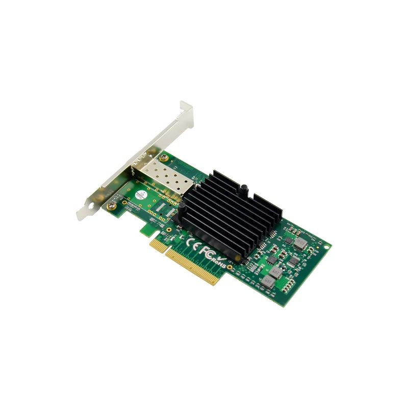 1Port PCIe X8 Single 10GbE SFP+ Single port Server Controller Network Card Adapter Intel JL82599EN Chip Gigabit 10000M Ethernet