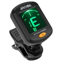 ablb aroma at 01a guitar tuner rotatable clip on tuner lcd display for chromatic acoustic guitar bass ukulele