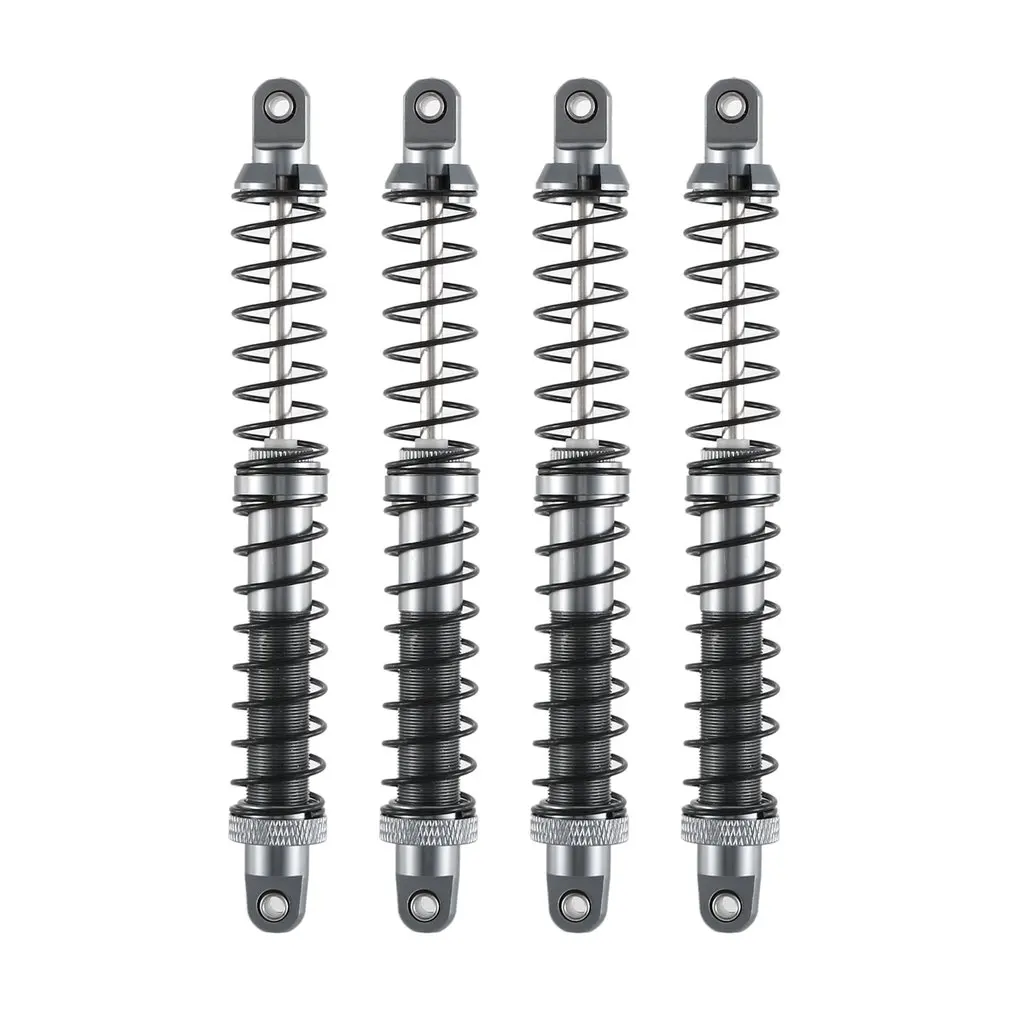 

4PCS 1/10 RC Crawler Metal Shocks Gray 70mm 80mm 90mm 100mm 110mm 120mm For SCX10 Wraith RR10 TRX4 TRX6 ABSiMA Sherpa