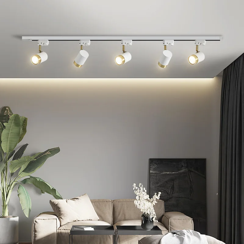 Светодиодный Трековый светильник регулируемый с углом наклона черная белая +