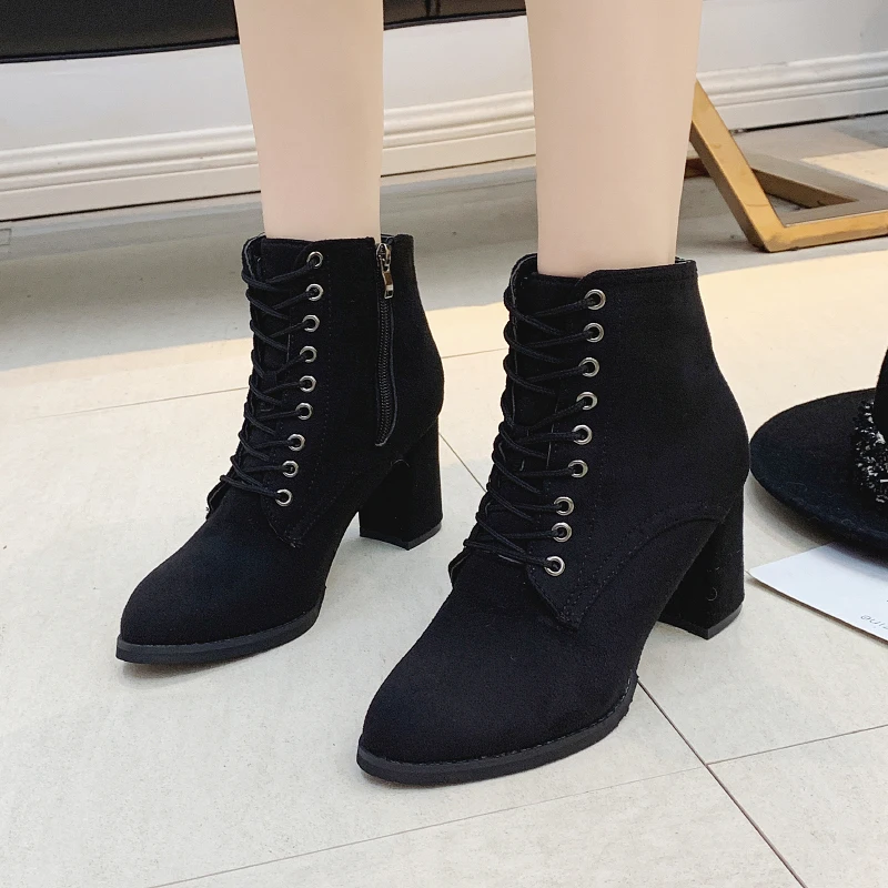 Новые красивые женские ботильоны зеленого цвета размера плюс 35-53 Осенняя модная