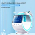Волшебный зеркальный анализатор кожи Ice Blue, аппарат для гидролиза оксигена, профессиональный ультразвуковой уход за кожей, Криотерапия, микродермабразия