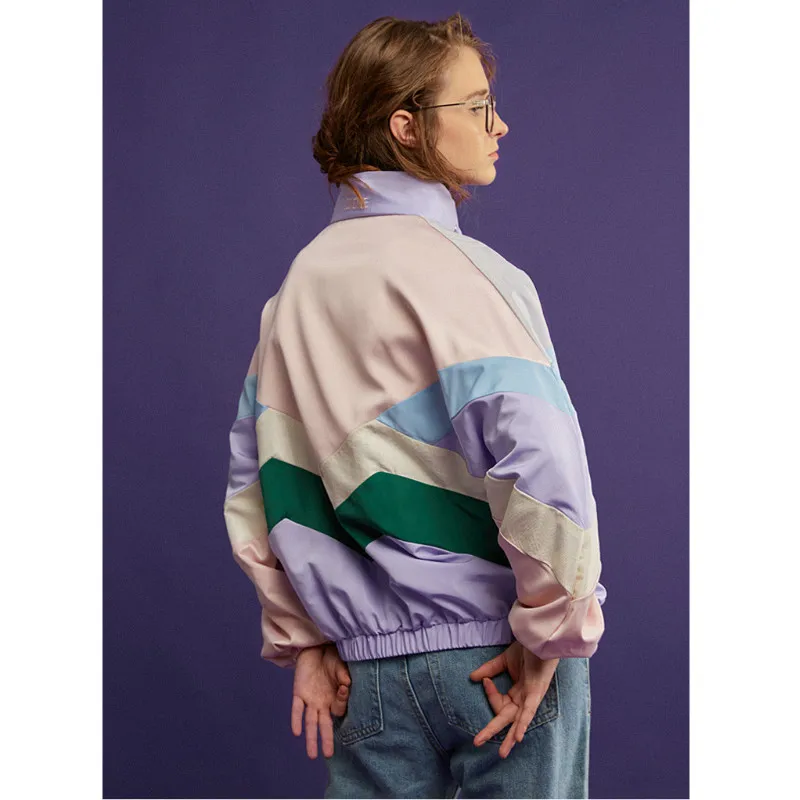 Цветные женские пальто Merry Pretty Makaron Утепленная зимняя куртка в стиле пэчворк с