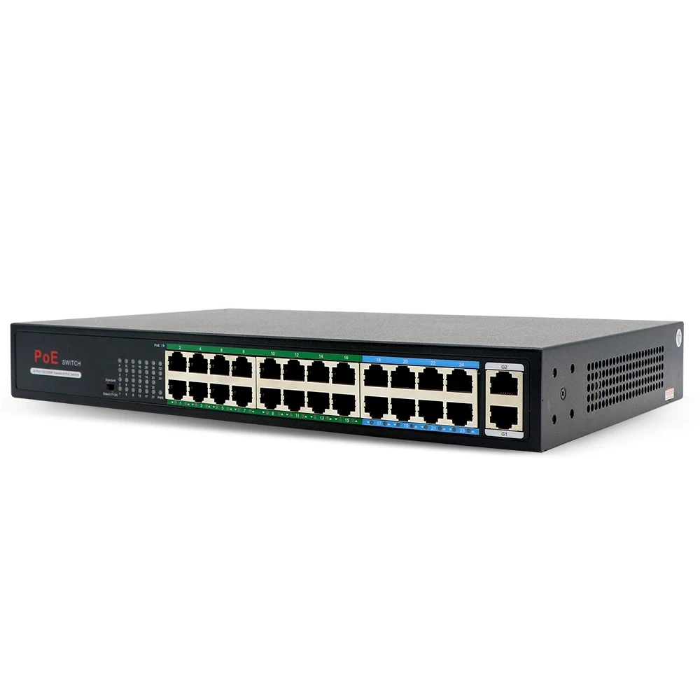 Удлинитель Jeatone 250m 4/8/16/24 + 2-портовый Ethernet-сплиттер с 8-портовым s PoE + 2-Uplink 10/100 Мбит/с для IP-камеры/видеодомофона от AliExpress RU&CIS NEW