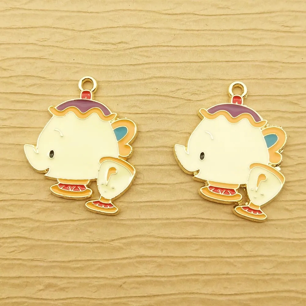 

10pcs 22x27mm Enamel Cartoon Elephant Charm for Jewelry Making Earring Pendant Bracelet Necklace Accessories Craft Supplies