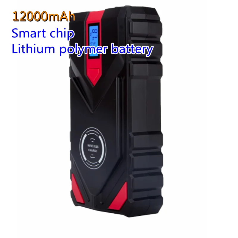 

Car Jump Starter Car Emergency 12000mAh Car Battery Jump Starter Booster Portable Power Bank 850A Peak Current Functional