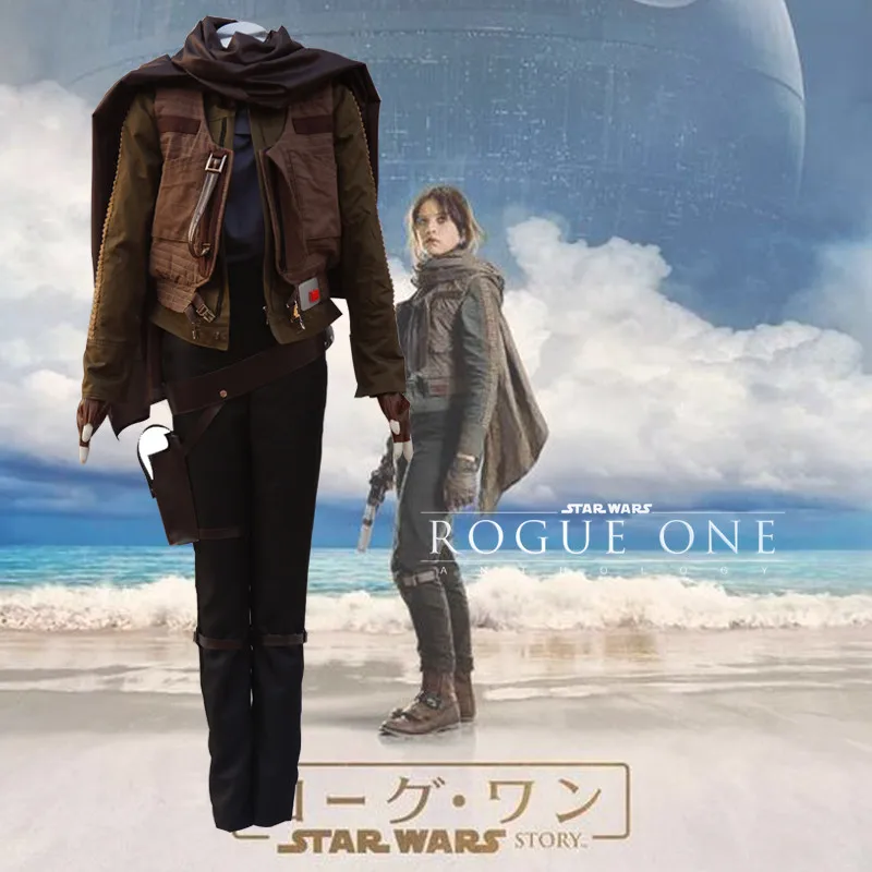 Новинка костюмы для косплея Jyn Erso на Хэллоуин высокого качества Звездные войны