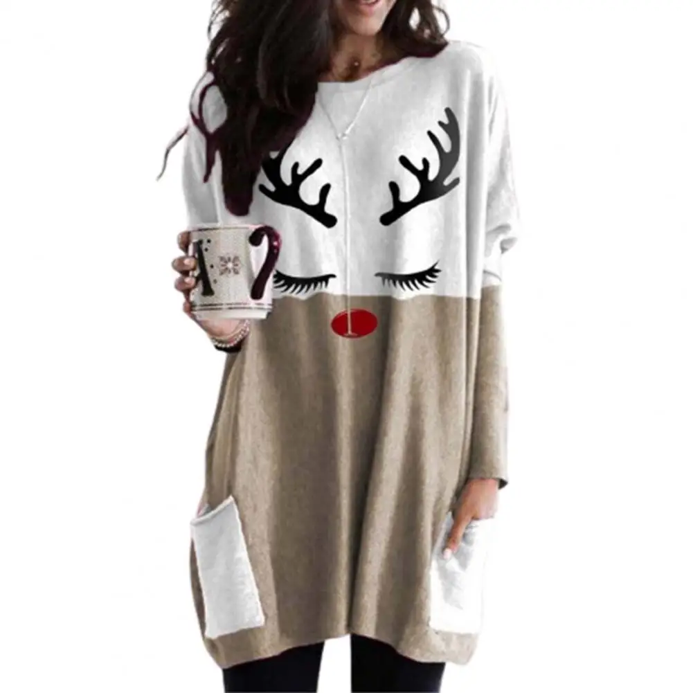 Для женщин на Рождество и Хеллоуин Женская обувь с милым рисунком блузки топы