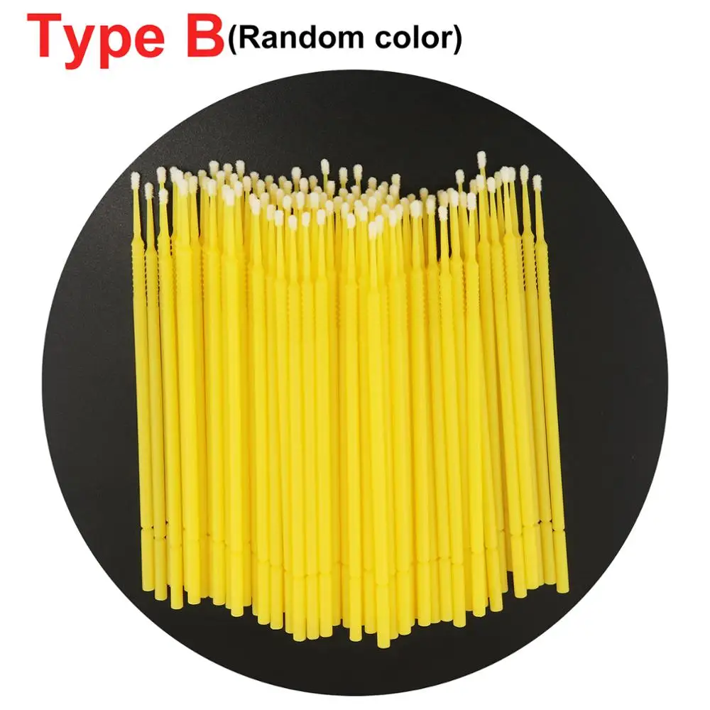 100 шт./пакет микро-Кисть для макияжа одноразовые стоматологические