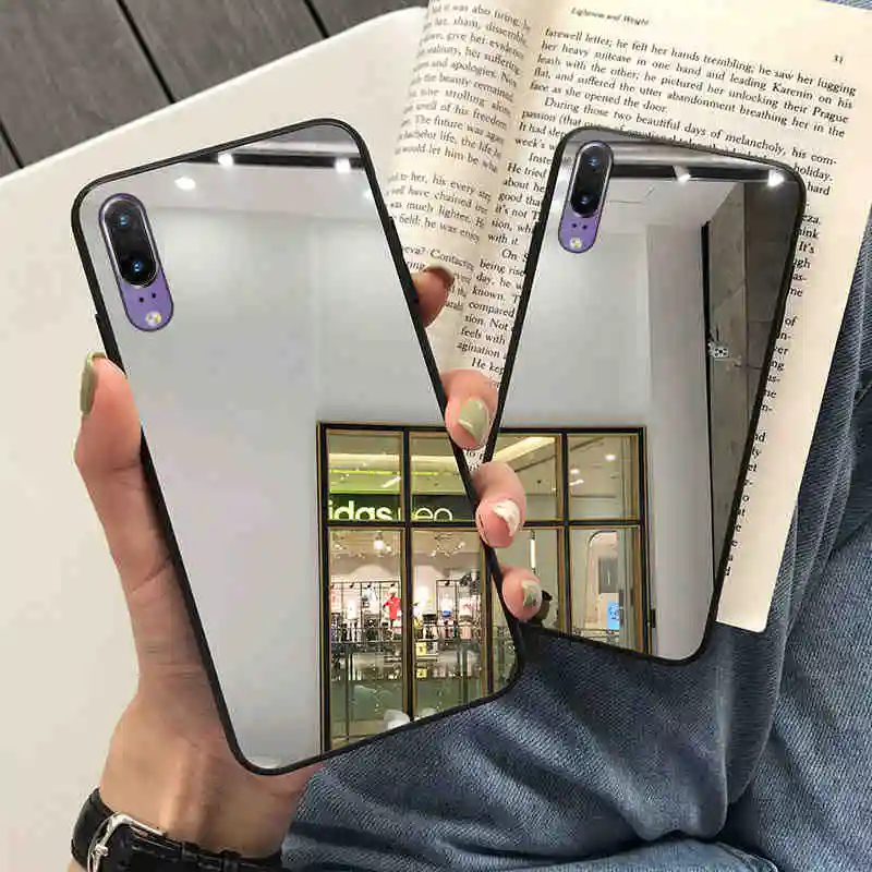 Чехол с зеркальной поверхностью для huawei P30 P20 Lite Nova 5i 5 Mate20 Pro Honor 20 10 9 Lite 10i 20i 8A 8C 8X Y5 Y6 P Smart задняя крышка корпуса