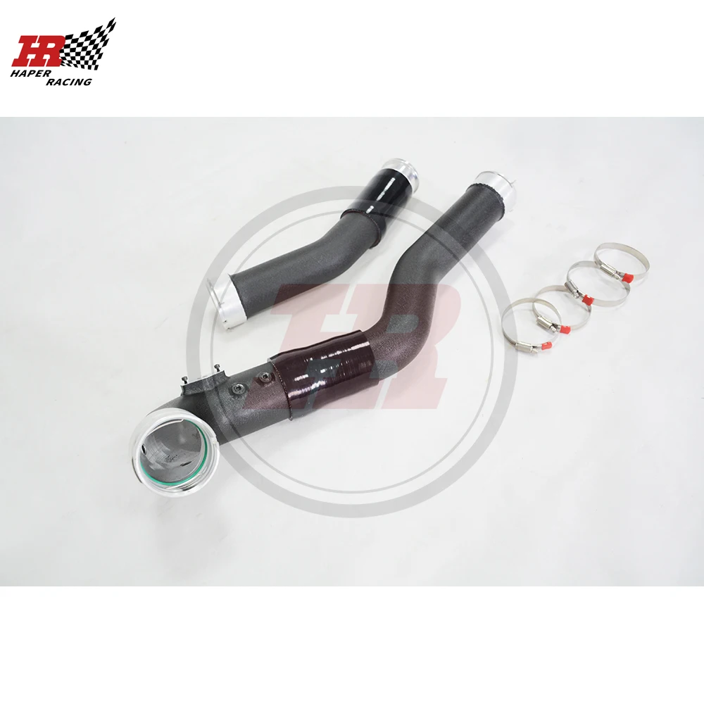 Алюминиевая впускная турбозарядная труба HP RACING 2 75 дюйма + усилительная для