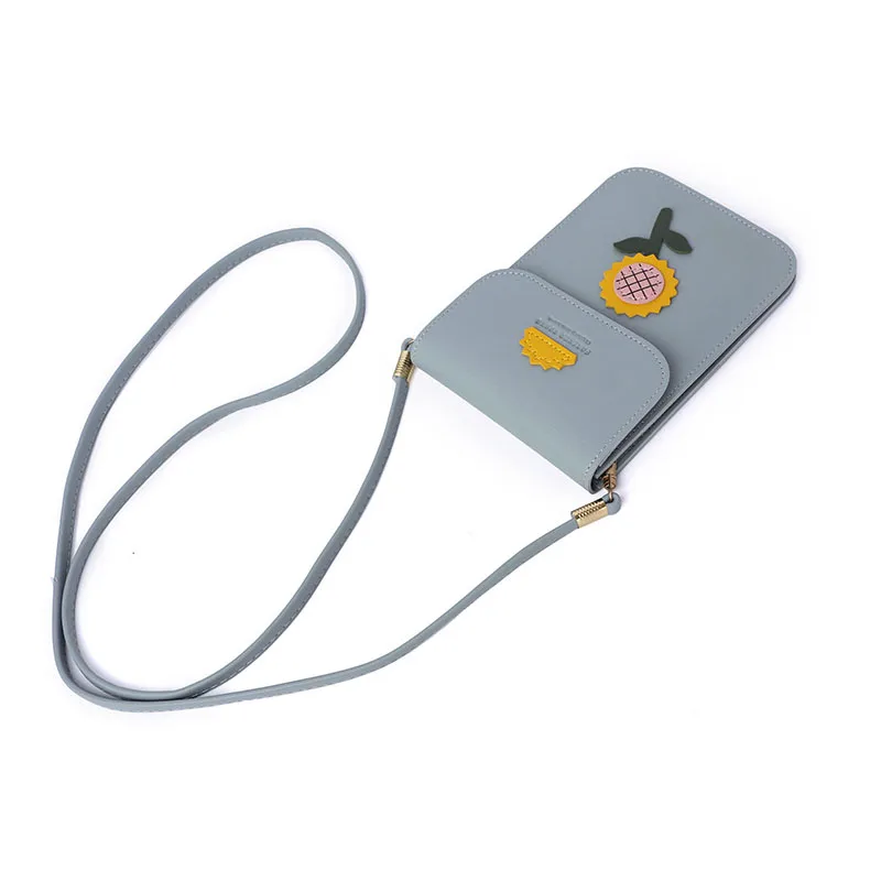 Сумка для телефона через плечо с Двойной емкостью Женская однотонная