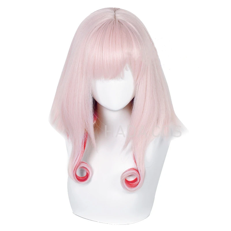 Парик для косплея аниме Takt Op. Destiny розовые красные короткие волосы термостойкие +