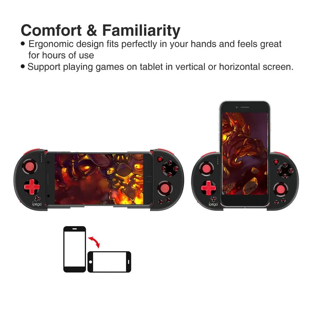 1 шт. Новый беспроводной Bluetooth геймпад игра невибрационный растягивающийся