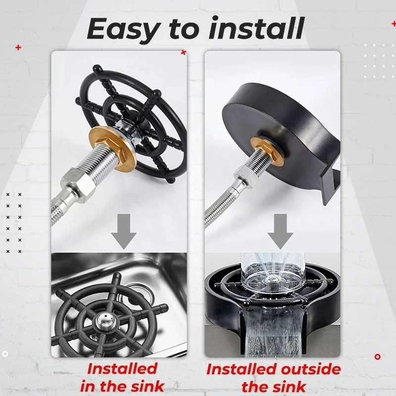 Мойка с автоматическим смесителем многоугольный прибор для мойки под высоким