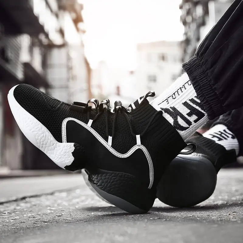 

Men's Running Shoes Fashion Summer Mesh Outdoor Sneakers Breathable Sports Running Shoes Adult Men Sock Sneakers Made In China