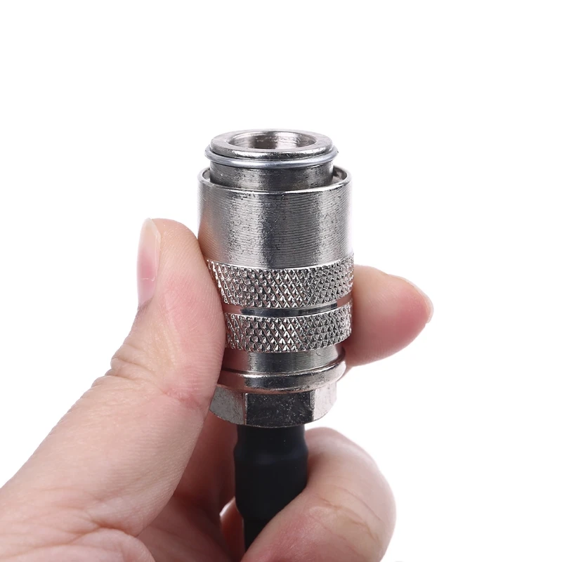 

10/16/23/49 Feet Recoil Air Hose Air Compressor Hose with Industrial Solid Coupler and Plug Quick Connect