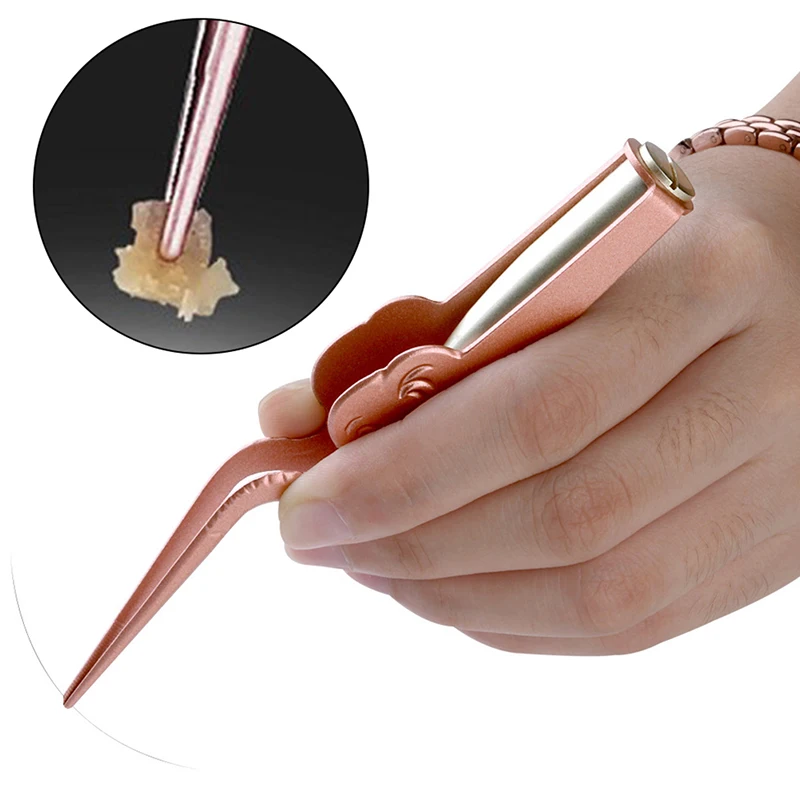 

1PC Baby Ear Cleaner Spoon LED Flash Light Ear Wax Earpick Dig Remover Tweezer