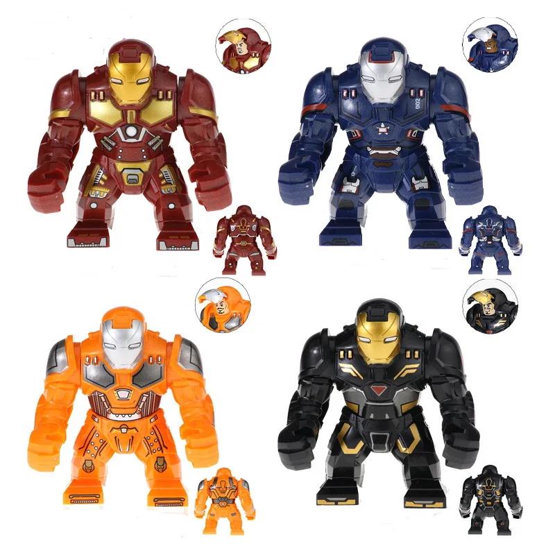 

Disney Toys Iron Man Hulkbuster Mecha Building Blocks Avengers Spider Man Figure Model DIY Bricks Toys For Children Gifts