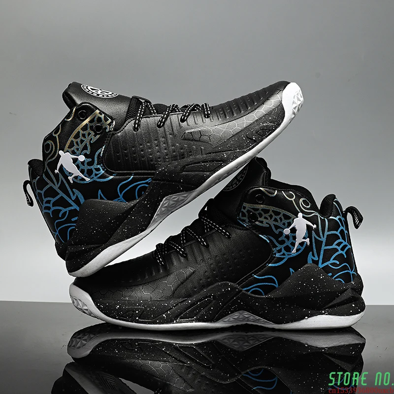 Высокие баскетбольные туфли, мужские мягкие легкие баскетбольные кроссовки унисекс, дышащие уличные спортивные туфли от AliExpress WW