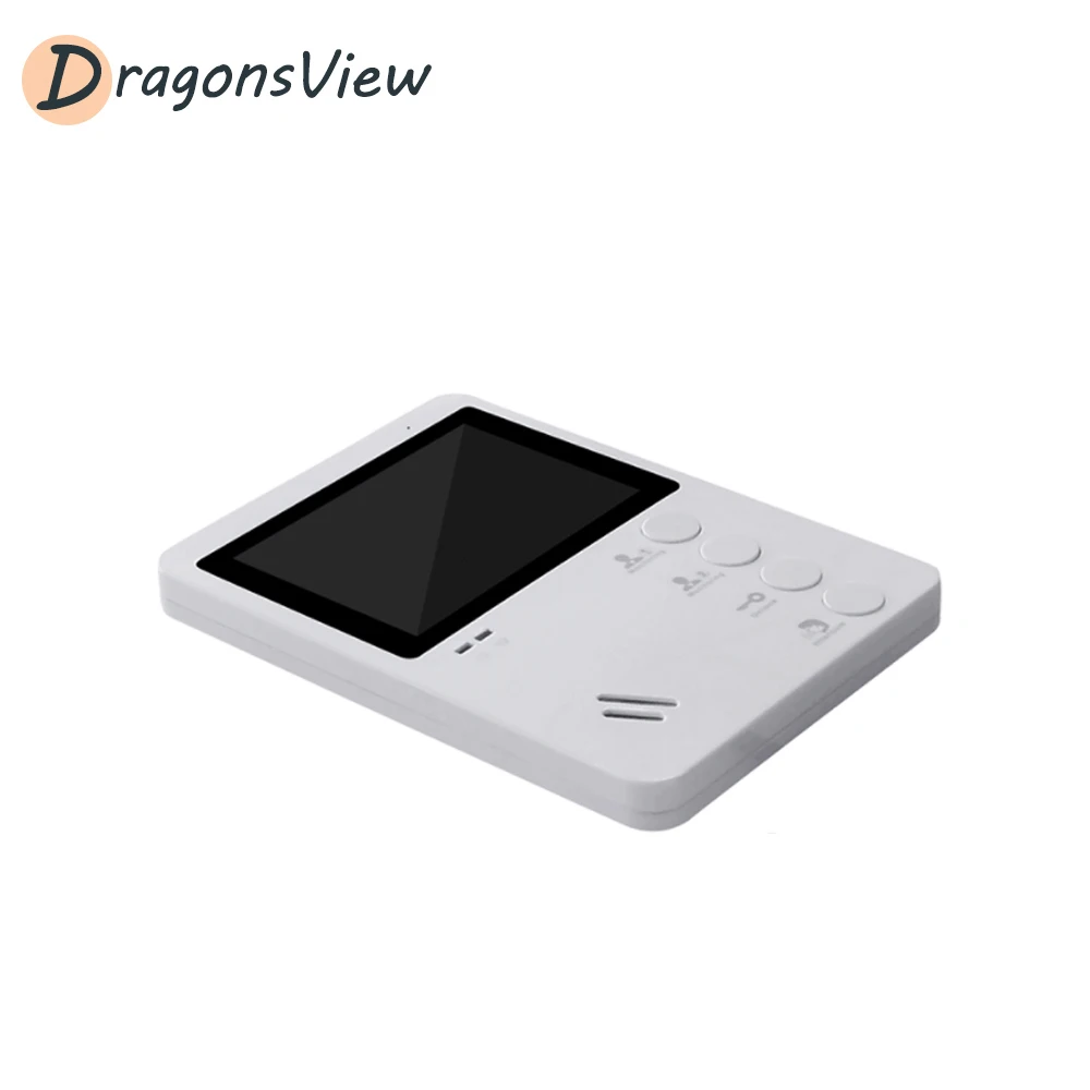 Видеодомофон Dragonsview 4 3 дюйма проводной дверной звонок с функцией ночного видения