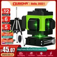 clubiona ie12a wireless remote control 3d green laser level 360 degree 12 lines with li ion battery floor lift and wall bracket