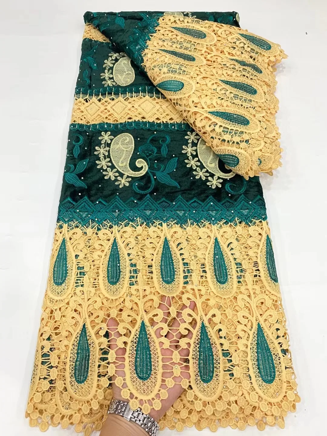 Популярная нигерийская кружевная ткань 2021 высококачественное кружево с