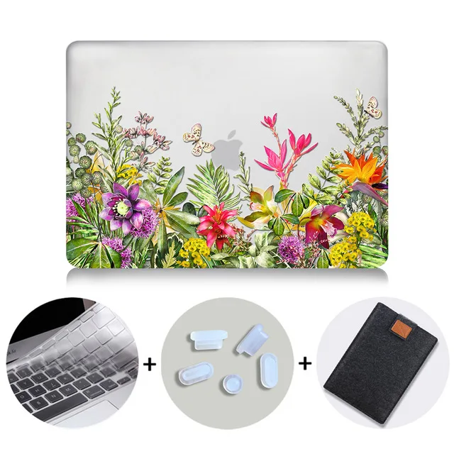 MB06 МТТ Акварель Цветы Crystal Case для Macbook Air 13 дюймов retina A1932 для apple macbook pro 13 15 Touch Bar A1989 A1990 - Цвет: MB06